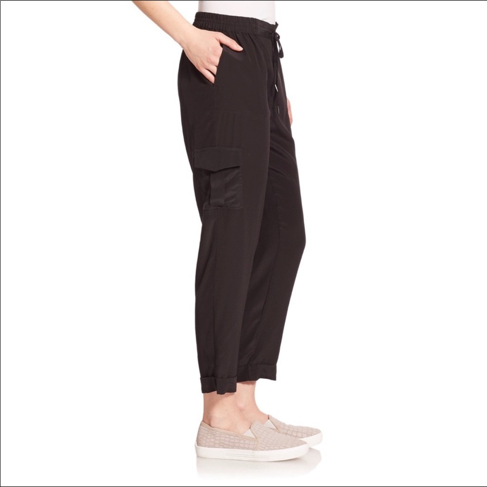 Joie Silk Cargo Yolanda Drawstring Pants size Xs